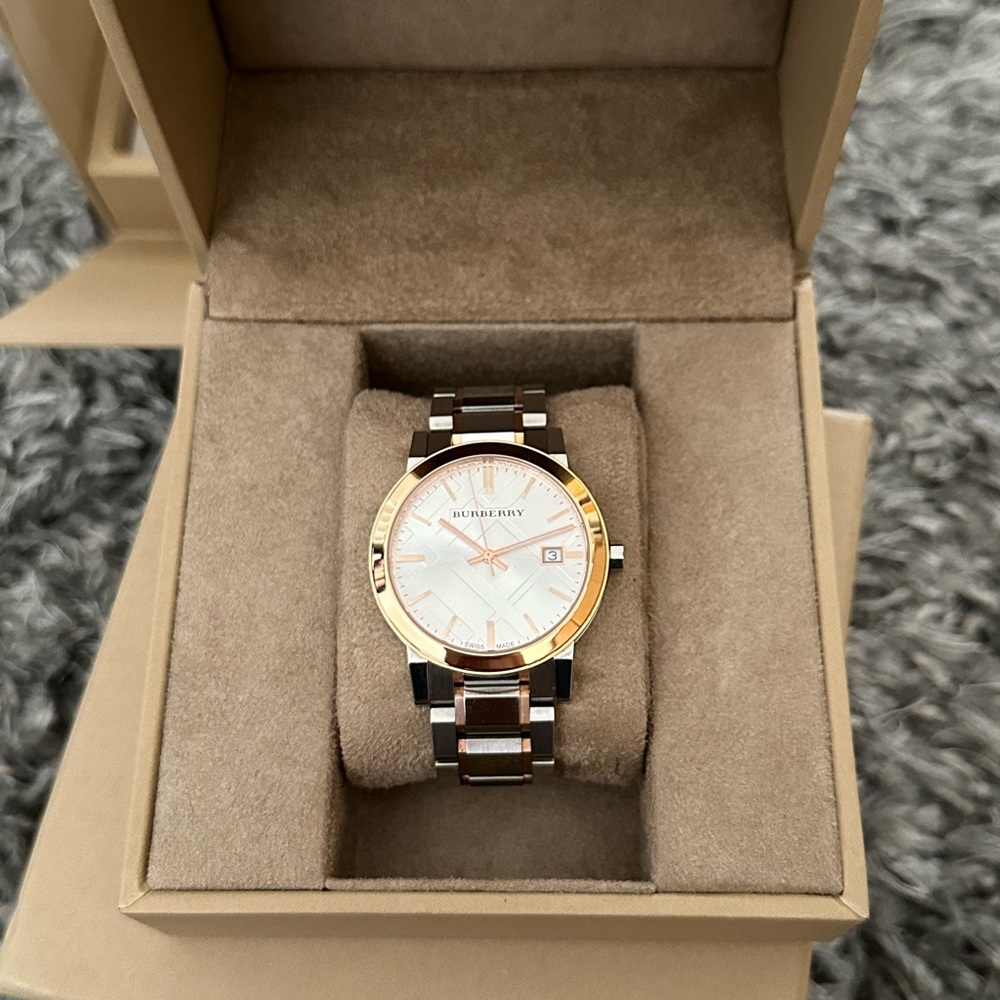 Burberry 38mm Two Tone Watch BU9006